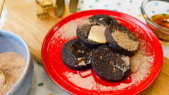 Stegt blodpølse