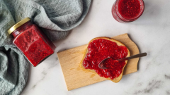 Hjemmelavet hindbærmarmelade