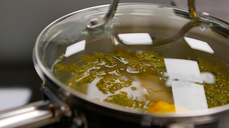 Pocheret grøntsager