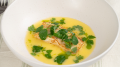 Stegt hvid fisk